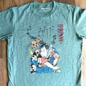 Uniqlo UT Ukiyo-e Samurai Art Edo Period MFA Boston Sz.L